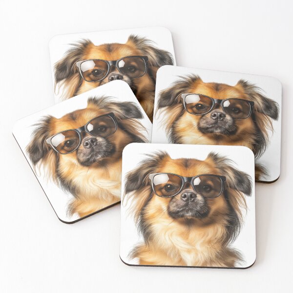 Item preview, Funny cool Tibetan Spaniel Dog wearing sunglasses designed and sold by LazyOwlStore.