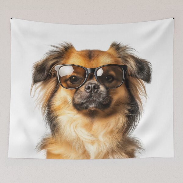 Item preview, Funny cool Tibetan Spaniel Dog wearing sunglasses designed and sold by LazyOwlStore.
