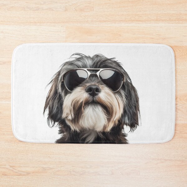 Item preview, Funny cool Tibetan Terrier Dog wearing sunglasses designed and sold by LazyOwlStore.