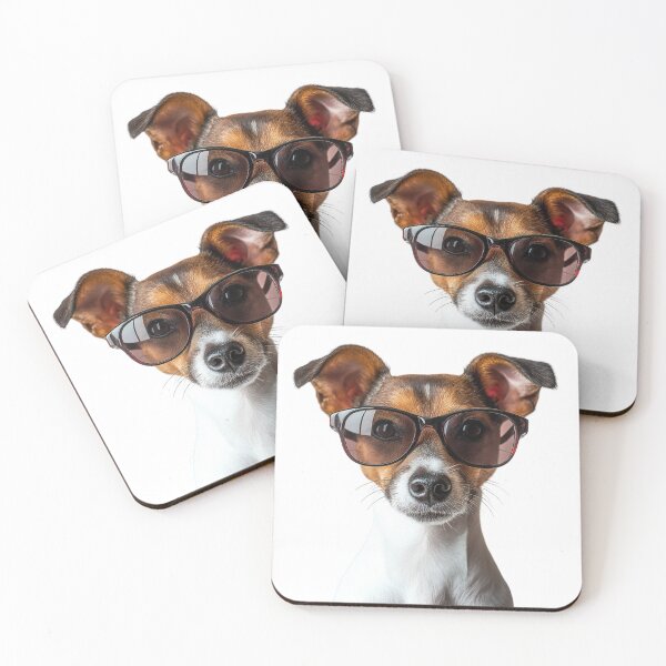Item preview, Funny cool Toy Fox Terrier Dog wearing sunglasses designed and sold by LazyOwlStore.