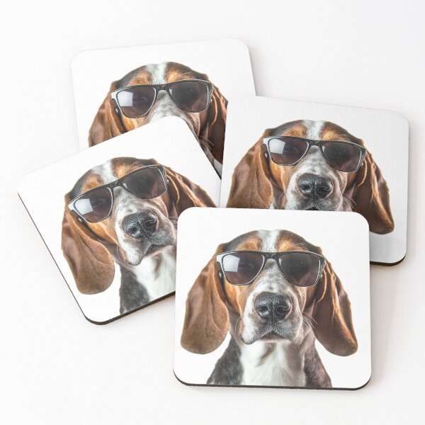 Item preview, Funny cool Treeing Walker Coonhound Dog wearing sunglasses designed and sold by LazyOwlStore.