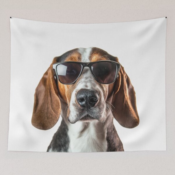 Item preview, Funny cool Treeing Walker Coonhound Dog wearing sunglasses designed and sold by LazyOwlStore.