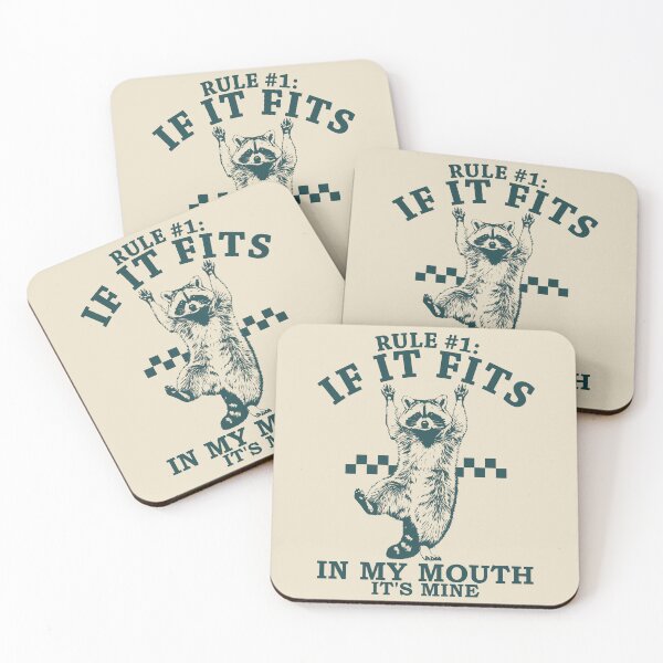 Item preview, Rule #1 Funny Raccoon Quote designed and sold by FlashCraft Design.