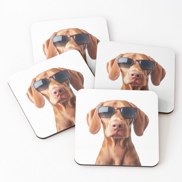 Item preview, Funny cool Vizsla Dog wearing sunglasses designed and sold by LazyOwlStore.