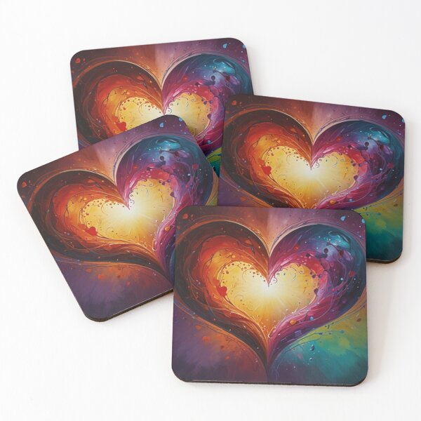 Item preview, Multicolor Heart designed and sold by kharatsuchita.