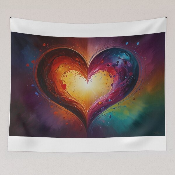 Item preview, Multicolor Heart designed and sold by kharatsuchita.