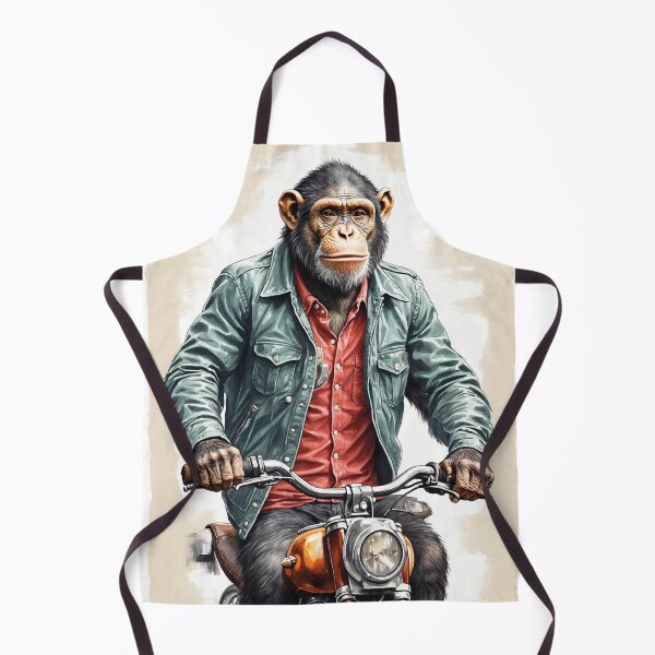 Item preview, cool monkey rides motorcycle designed and sold by Mauswohn.