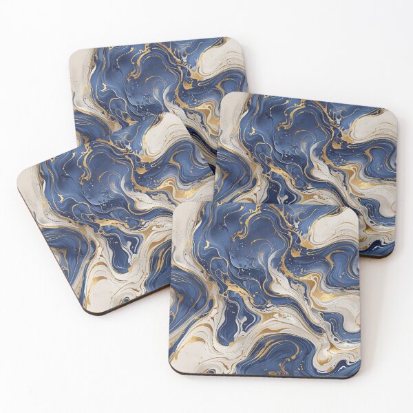 Item preview, Abstract fluid ink composition with marbled swirls designed and sold by CoolPixels.