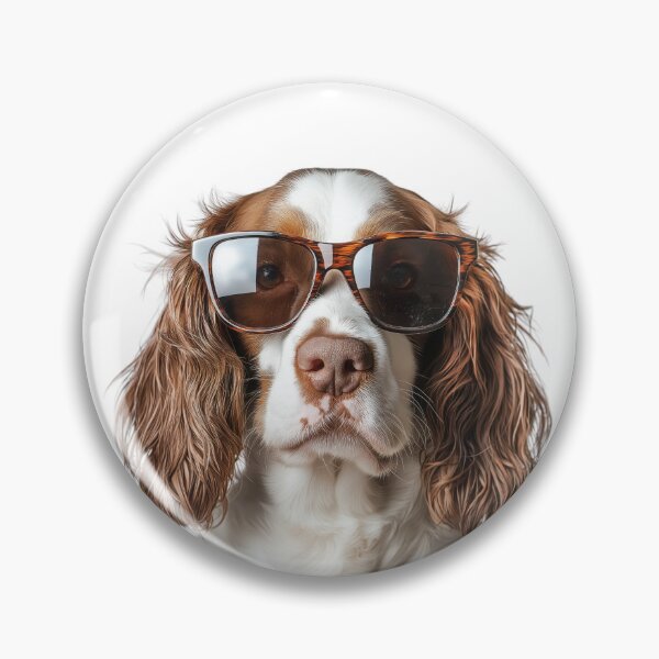 Item preview, Funny cool Welsh Springer Spaniel Dog wearing sunglasses designed and sold by LazyOwlStore.