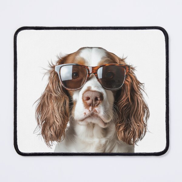 Item preview, Funny cool Welsh Springer Spaniel Dog wearing sunglasses designed and sold by LazyOwlStore.