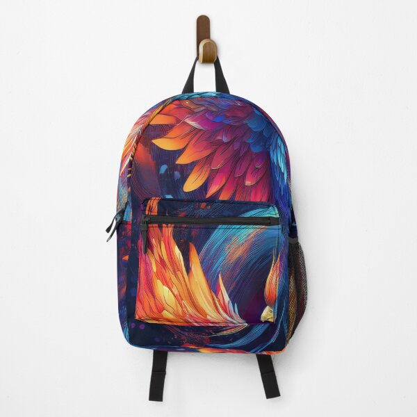 Item preview, Geometric Neon Phoenix – Vibrant Vector Power designed and sold by pksinghff.