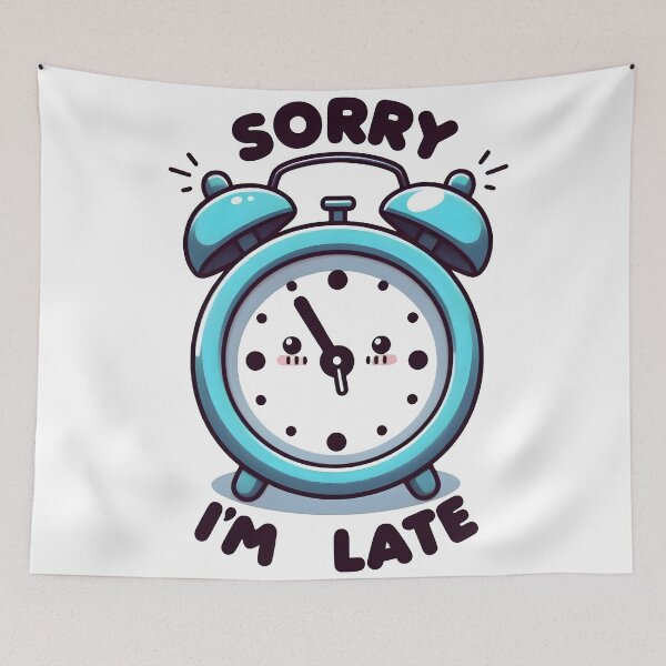Item preview, reloj, alarma, posponer, llego tarde, tarde designed and sold by TrueArtVibes.