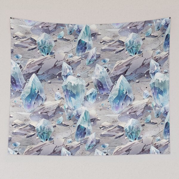 Item preview, Dreamy landscape of oversized crystals designed and sold by CoolPixels.