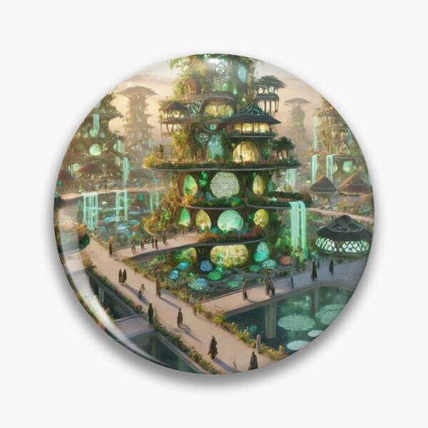 Item preview, Luminous Sylvan City, designed and sold by Memetitation.