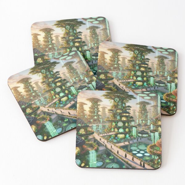 Item preview, Luminous Sylvan City, designed and sold by Memetitation.