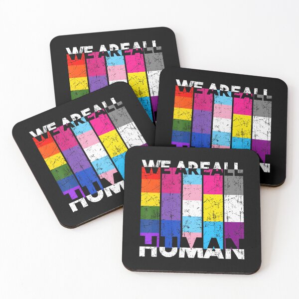 Item preview, WE ARE ALL HUMAN Flag LGBT Gay Pride Gift designed and sold by Filek-mable.