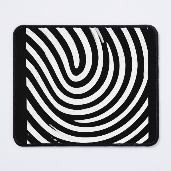 Item preview, Abstract Black and White Fingerprint Pattern designed and sold by RobotKiller128.