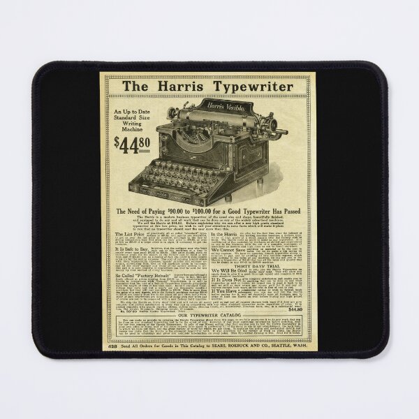 Item preview, Vintage Typewriter Ad designed and sold by foxandfalcon.