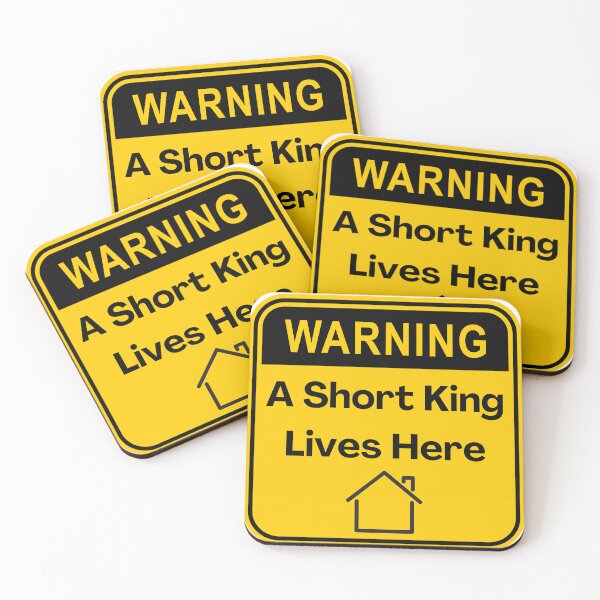 Item preview, Warning: A Short King Lives Here designed and sold by PlumTreeDesign.