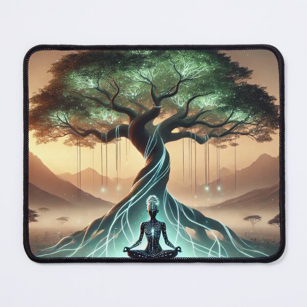 Item preview, Sacred Awakening under the Cosmic Tree designed and sold by Memetitation.