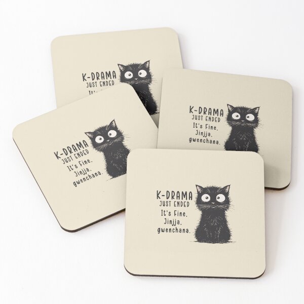 Item preview, K-Drama Just Ended – Funny Sad Cat designed and sold by KGlam.