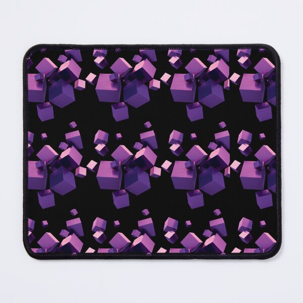 Item preview, Purple cubes 3D art black background  designed and sold by Arte Zen.