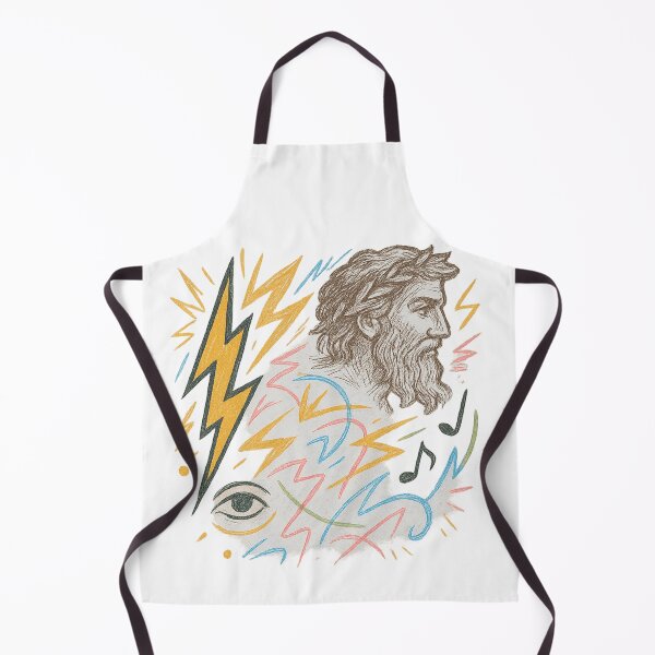 Item preview, Zeus Lightning Abstract Sketch – Mythology Line Art Design designed and sold by Ironzoulz.