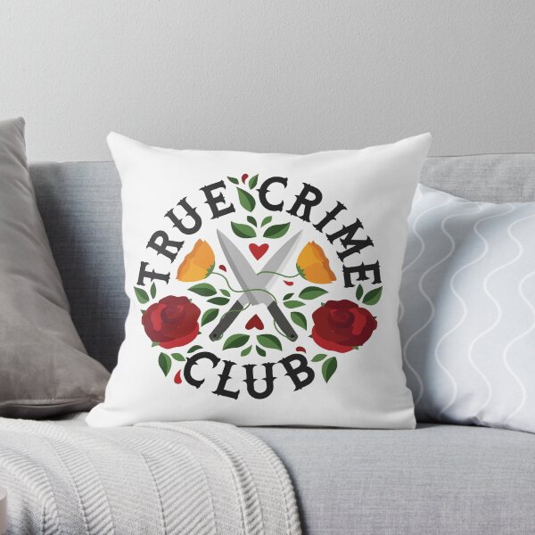True Crime Club Throw Pillow