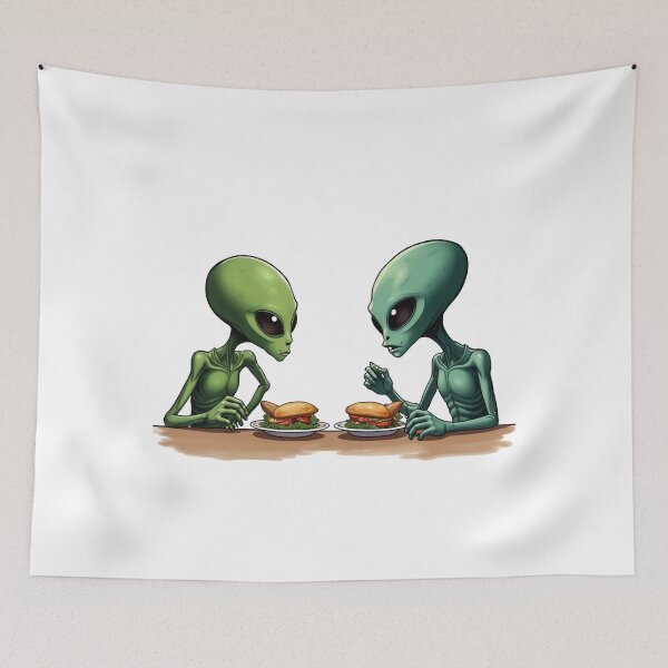 Item preview, Alien Burger Party: Cosmic Fun Feast designed and sold by latelierdechris.
