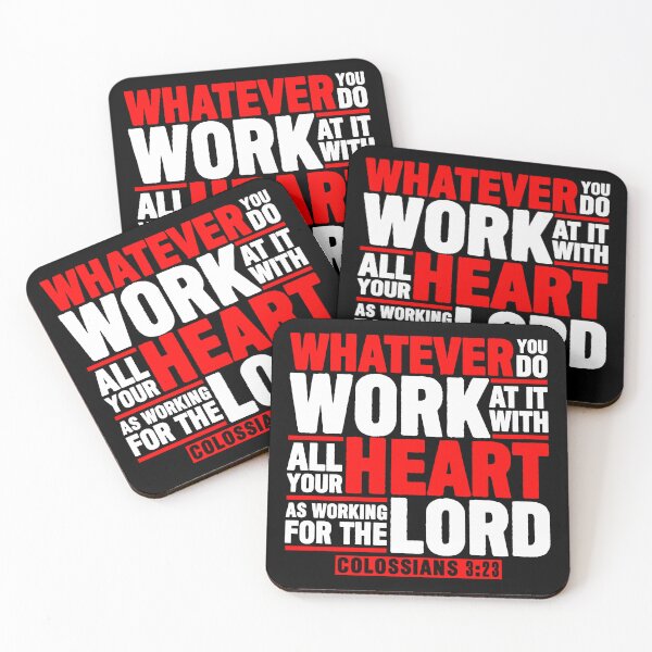 Item preview, Colossians 3:23 Work For The Lord designed and sold by plushism.