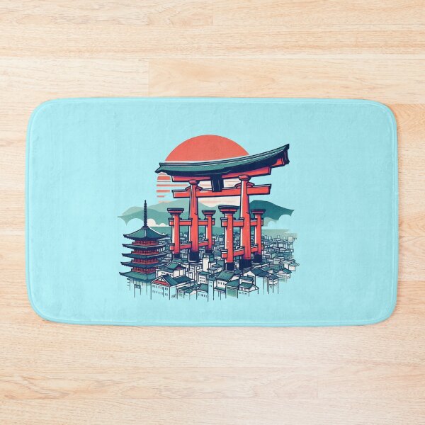 Item preview, Illustration of Fushimi Inari Shrine and Torii Gates in Kyoto, Japan , designed and sold by PaintMeWorld.