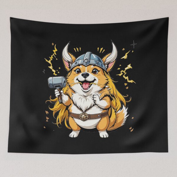 Item preview, Corgi Avenger Corgi Viking Corgi Thor: Lightning and Nordic Bravery designed and sold by latelierdechris.