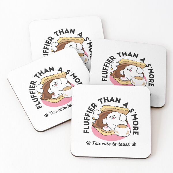 Item preview, Fluffier Than a S’more – Cute Dog and Dessert Pun  designed and sold by Trio-in-Forest.