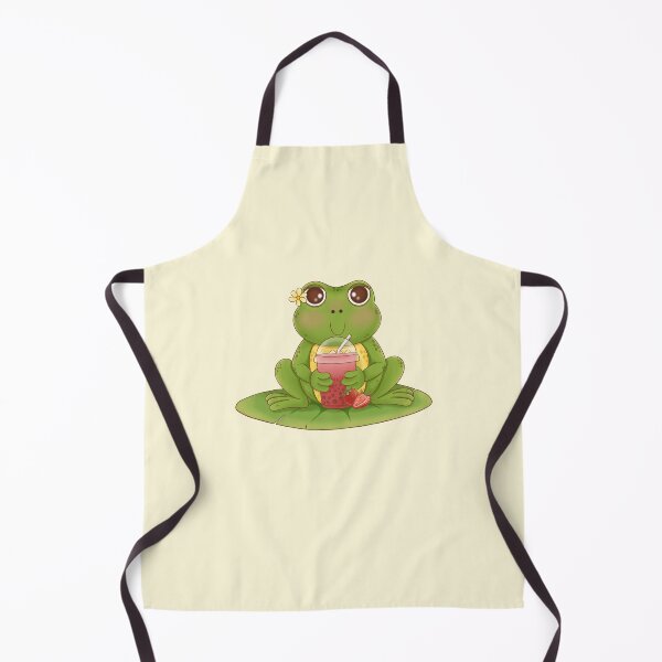 Item preview, Rana linda bebiendo té de burbujas designed and sold by Doodleooly.