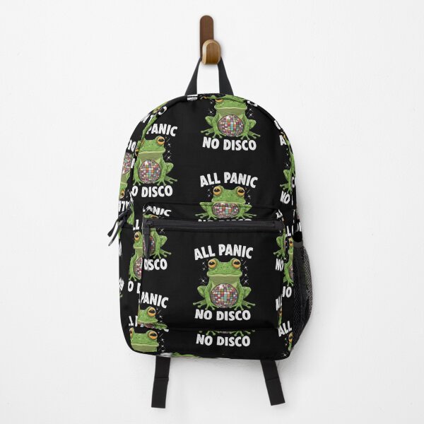 Item preview, "All Panic, No Disco" Frog – Funny & Quirky Anxiety Frog Meme Design designed and sold by Colorful-Garden.