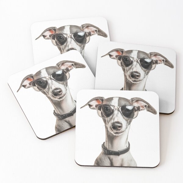 Item preview, Funny cool Whippet Dog wearing sunglasses designed and sold by LazyOwlStore.