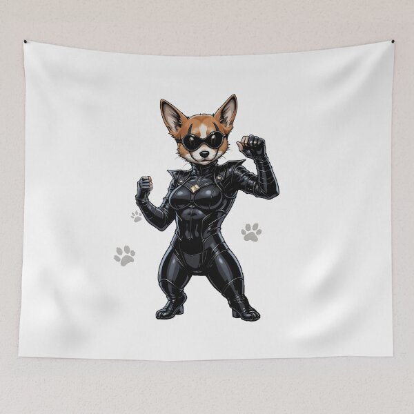 Item preview, Corgi Avenger Corgi Black Widow Corgi Agent: Master of Danger in Tactical Suit designed and sold by latelierdechris.