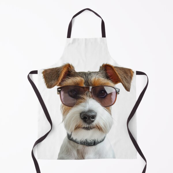 Item preview, Funny cool Wire Fox Terrier Dog wearing sunglasses designed and sold by LazyOwlStore.