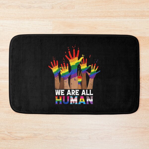 Item preview, We Are All Human Rainbow LGBT LGBTQ Transgender Gay Pride designed and sold by Filek-mable.