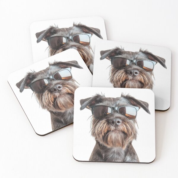 Item preview, Funny cool Wirehaired Pointing Griffon Dog wearing sunglasses designed and sold by LazyOwlStore.