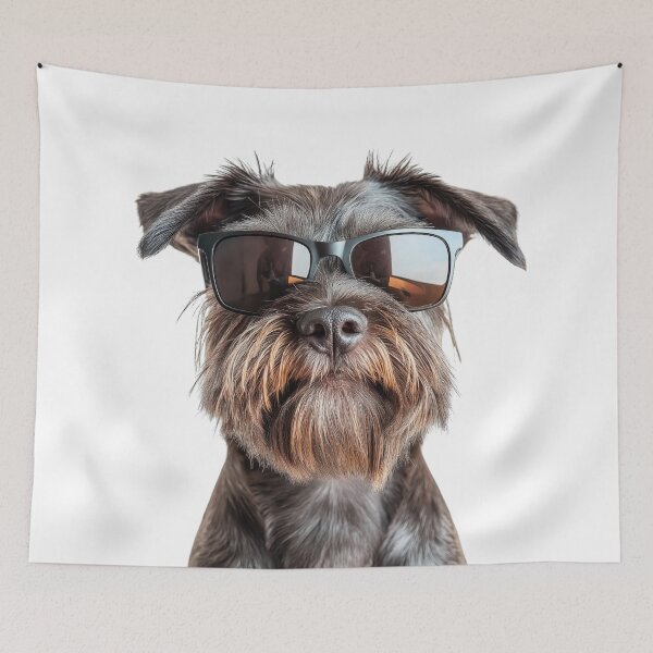 Item preview, Funny cool Wirehaired Pointing Griffon Dog wearing sunglasses designed and sold by LazyOwlStore.