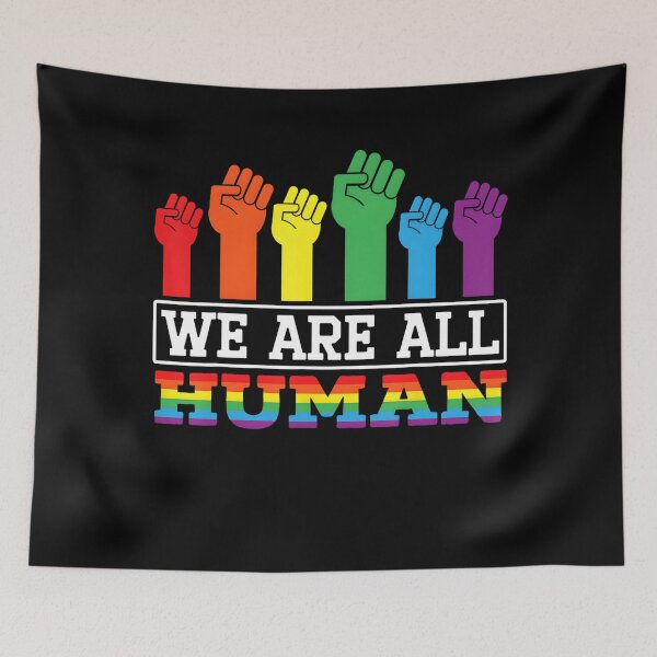 Item preview, We Are All Human Gender Equality Pride Parade LGBTQ Rights designed and sold by Filek-mable.