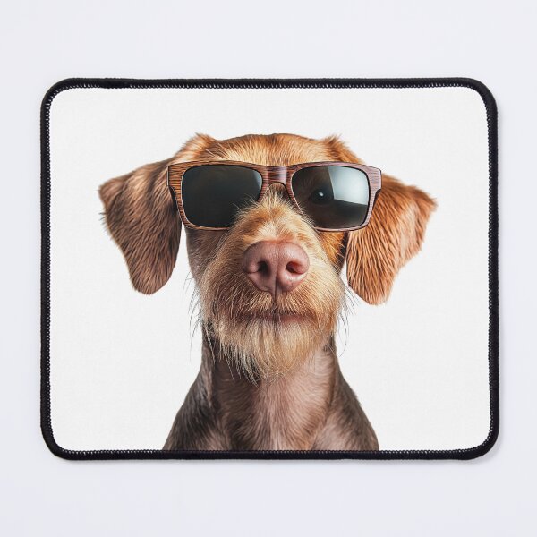 Item preview, Funny cool Wirehaired Vizsla Dog wearing sunglasses designed and sold by LazyOwlStore.