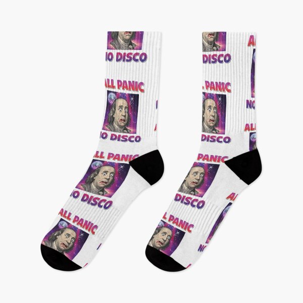 Item preview, "All Panic, No Disco" Funny & Quirky Anxiety Meme Design designed and sold by Colorful-Garden.