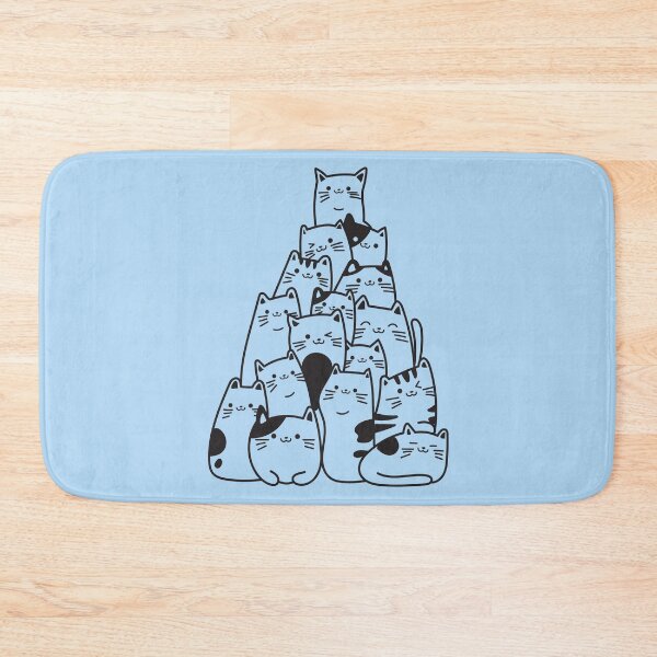 Item preview, Minimalist Cute Cats – Black and White Cat Art Series designed and sold by Aredbox.