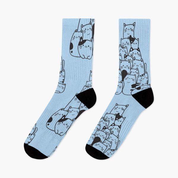Item preview, Minimalist Cute Cats – Black and White Cat Art Series designed and sold by Aredbox.