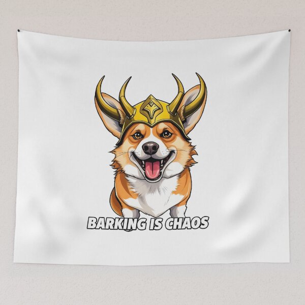 Aperçu de l'œuvre Corgi avenger Loki Corgi : Le chaos adorable créée et vendue par latelierdechris.
