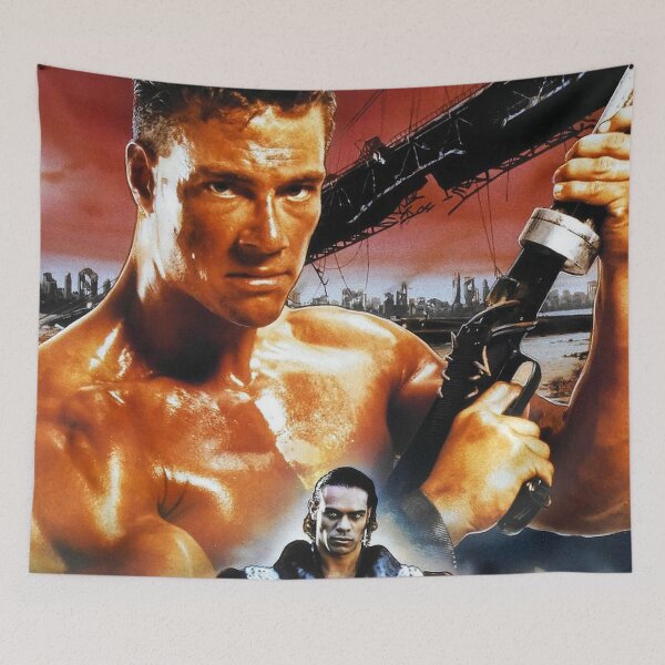 Item preview, Cyborg (1989) Gibson Rickenbacker, Jean Claude Van Damme, Cannon Films  designed and sold by Zip 56k.