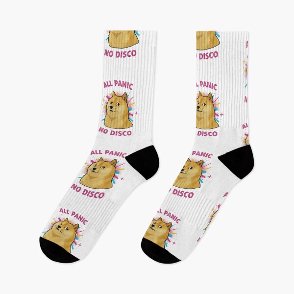 Item preview, "All Panic, No Disco" Funny & Quirky Anxiety Meme Design designed and sold by Colorful-Garden.