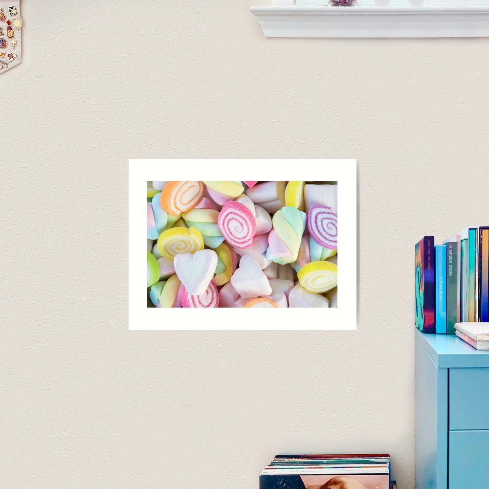 Pastel Marshmallow Candy Art Print by NewburyBoutique